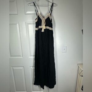 Maxi Black Dress Size Small Like New